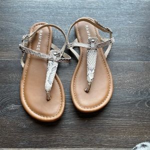 Snake skin sandals